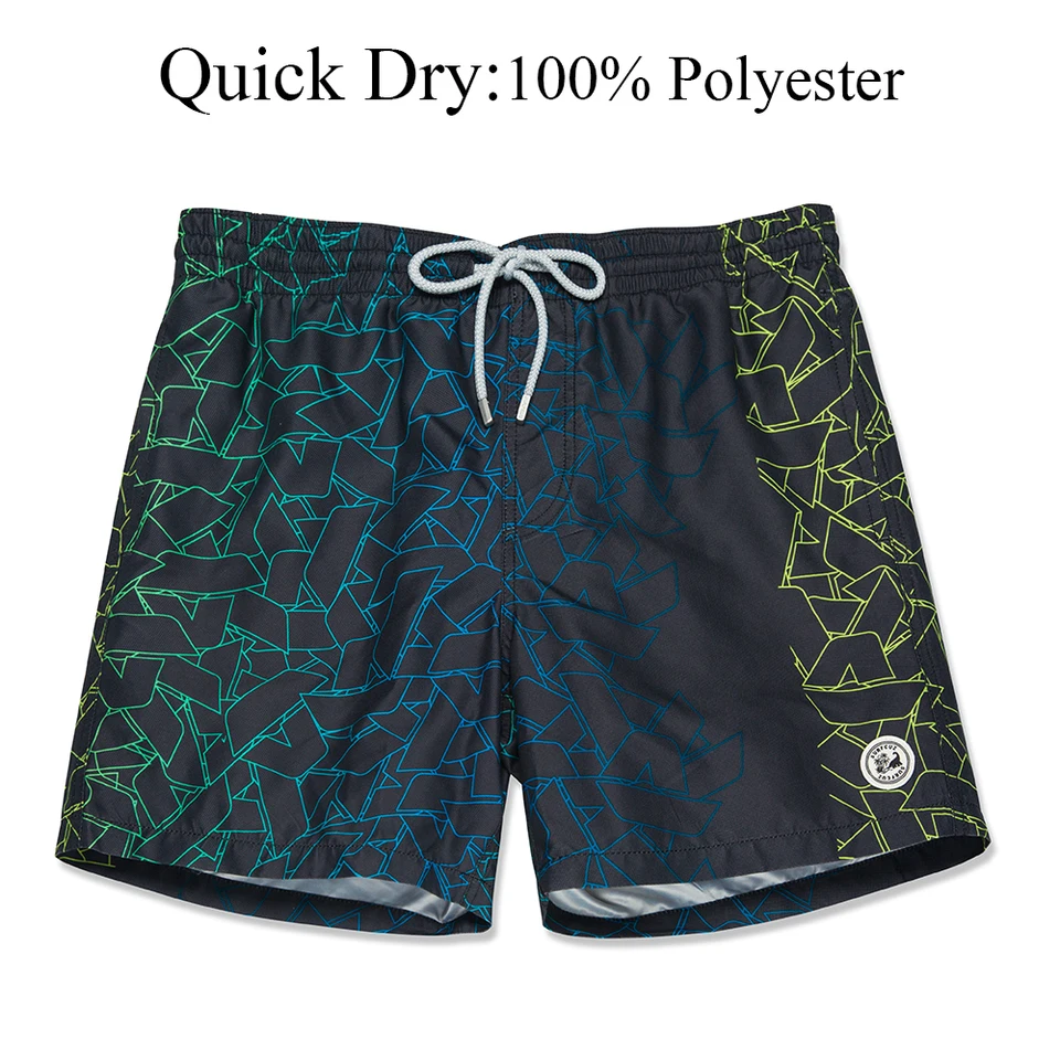 Costume da bagno da uomo da surf pantaloncini da spiaggia ad asciugatura rapida costumi da bagno costumi da bagno costumi da bagno con tasche e fodera in rete pantaloncini da bagno da uomo estivi