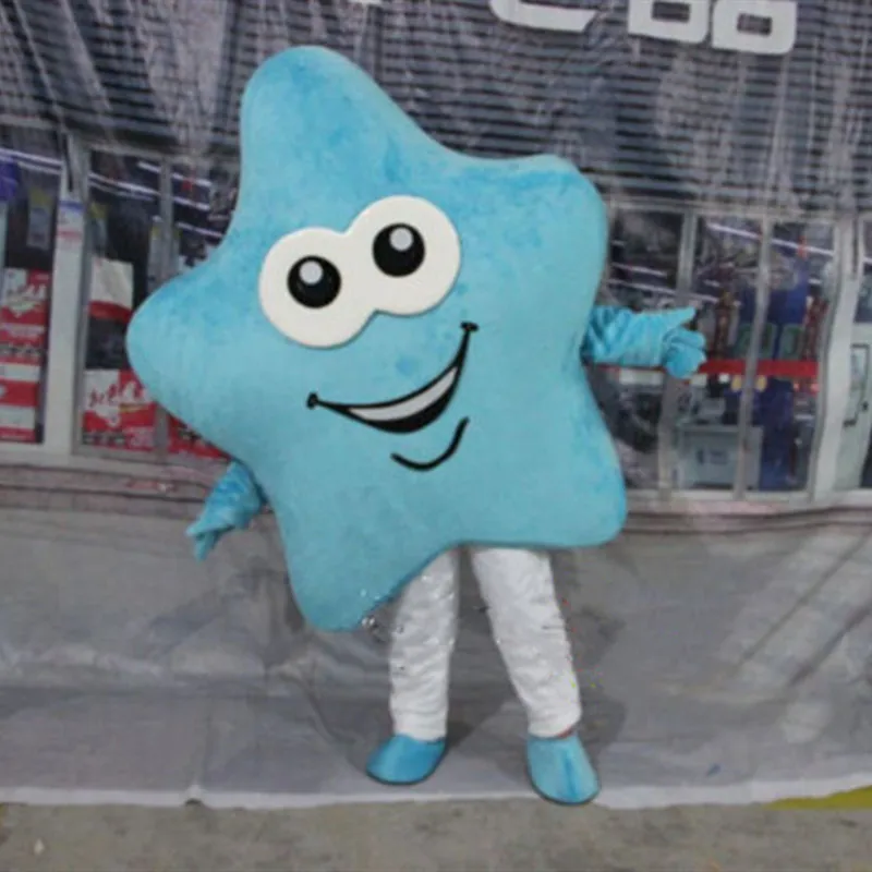

Blue Star Mascot Costume Suits Halloween Cosplay Party Game Dress Outfits Clothing Advertising Carnival Xmas Easter Festival