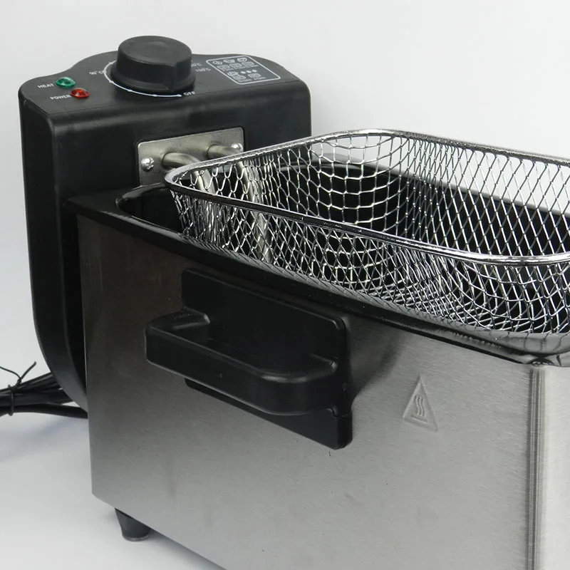 2000W Commercial Fryer 3L Electric Fryer French Fries Machine No Smoke Automatic Constant Temperature Fryer