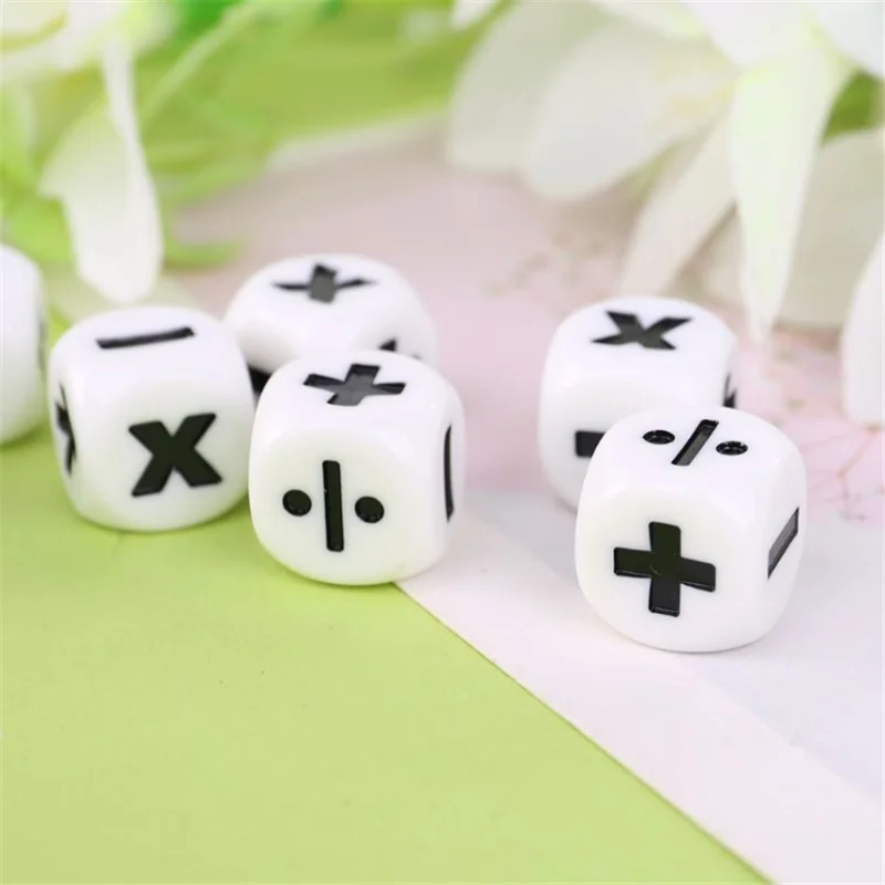 6Pcs/set Glossy Blank Dice Cans Be Printing DIY Dice Square Angle 12mm 14mm 18mm 
