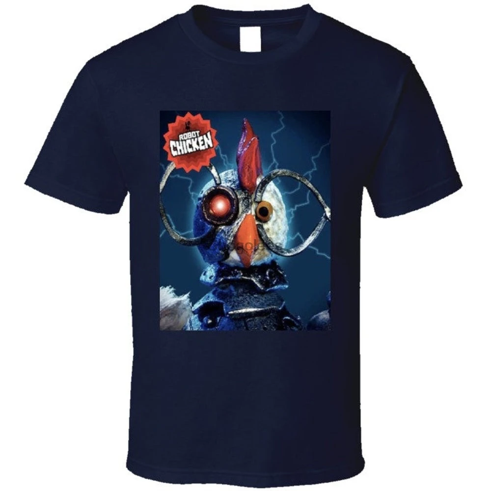 Robot Chicken Cartoon Adult Swim Logo T Shirt |