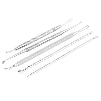 

5Pcs/set High Quality Blackhead Pimple Blemish Comedone Acne Extractor Remover Acne Removal Needles Face Skin Care Tool Kit