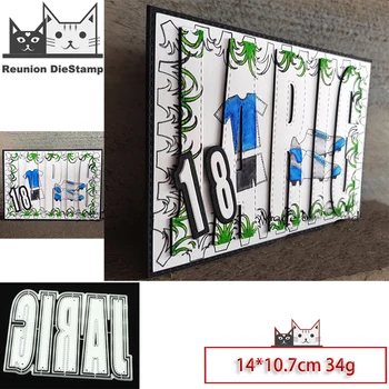 

Reunion Dutch JARIG Letter Metal Cutting Dies Stencils for DIY Scrapbooking Photo Album Decorative Embossing DIY Paper Cards New