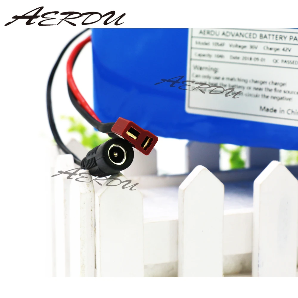 Аккумулятор AERDU 36В 10S4P 10Ah 600 Вт высокой мощности и емкости 42V18650 литиевая батарея