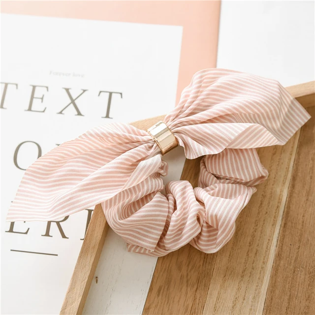 Fashion Scrunchier for Woman Elastic Hairband Knot Scrunchy Girls Hair Accessories Christmas Headbans Pleated Headband Scrunchie TA4