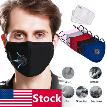 

Cotton PM2.5 Face Mask With 2pcs Activated Carbon Disposable Filter Paper Mouth Masks Anti Dustproof Reusable Washable Mask