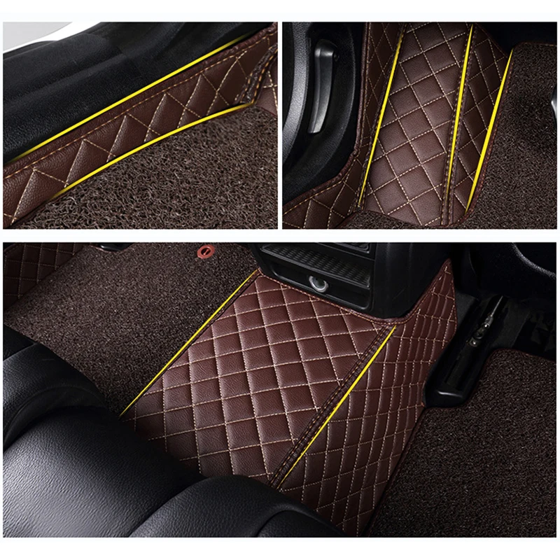 Двухслойные пользовательские автомобильные коврики для Audi A4 B6 B7 B8 B9 A5 S5 RS5 A3 A6 A7 Q3 Q5 Q7 высокое качество ковер пол вкладыши для ног