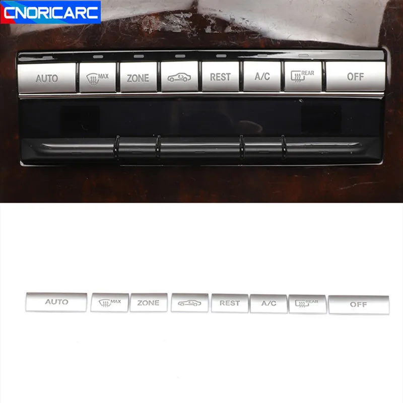 Car Console Air Conditioning Buttons Decoration Cover Trim For Mercedes Benz E Class W212 C207 2009-2015 Interior Accessories