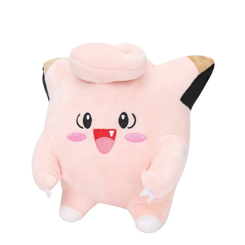 Такара Tomy подлинный Покемон Пикачу Eevee плюшевые игрушки snorlax Charmander Bulbasaur животные плюшевые мягкие игрушки для детей подарок - Цвет: 20cm clefairy