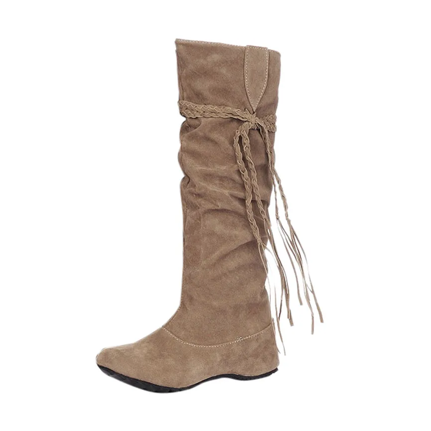 Женские сапоги Высокие до бедра Мотоботы в британском стиле Botines Mujer Invierno AAA1