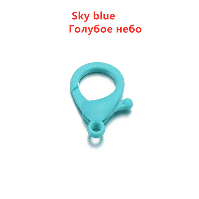 Colorful Plastic Lobster Clasps Clips Hooks Buckle Snap Hook Bag Keychain For DIY Jewelry Making Accessories Wholesale