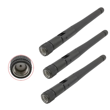 

ALLISHOP 10Pcs Antenna Wifi Largo Alcance 2.4G router wifi Wireless antenna Booster 3DB aerial with RP SMA plug male 11cm length