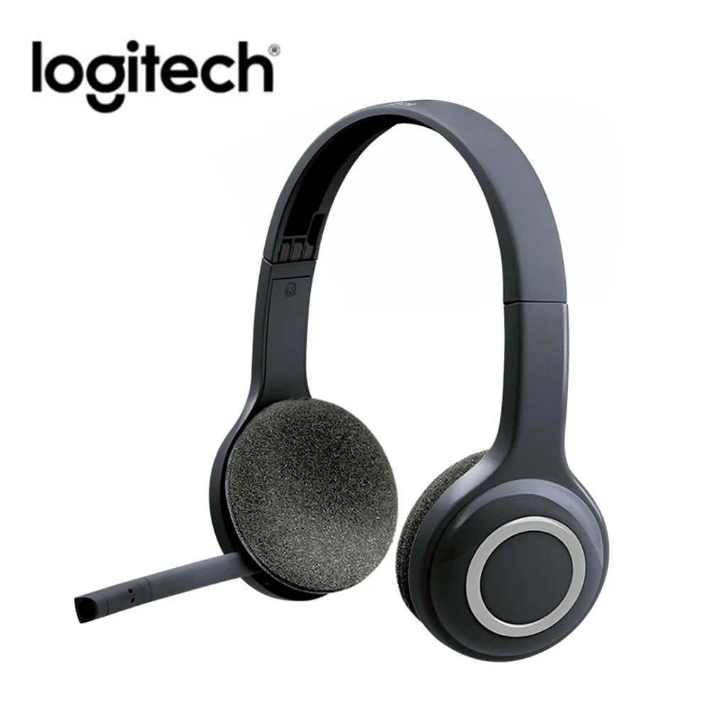 Logitech H600 2 4GHz Wireless Gaming Headset Portable Over The Head Gaming Stereo Headphones Fordable Earphones with Microphone