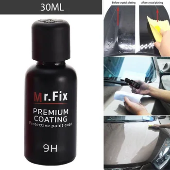 

1 Set 30ML Automotive Liquid Ceramic Coat 9H Nano Glass Coating Liquid Hydrophobic Anti Scratch Paint Care Polish Equipment Kit