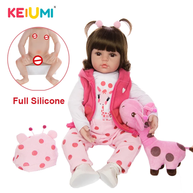 

48 cm Silicone Full Body Reborn Baby Dolls Fashion Realistic Waterproof Baby Dolls Soft Touch Toddler Xmas Gift Birthday Present