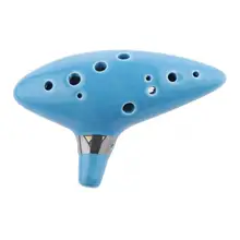 12 отверстий Alto C тон окарина флейта, музыкальный инструмент Декор вечерние подарок синий