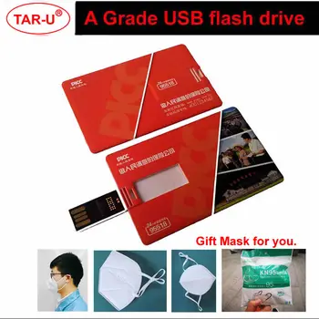 

Free DHL shipping 50Pcs 64GB card usb flash drive wholesales usb with free gift mask