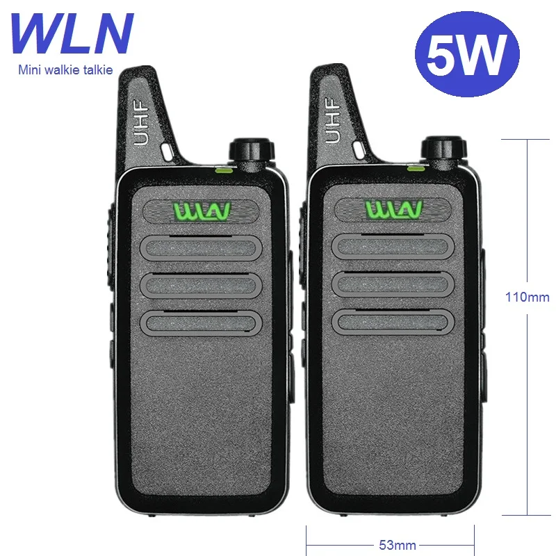 1/2/3/4/5 шт. WLN Mini Walkie Talkie 5W KD C1 UHF Portable Kids Radio Ham CB Transceiver с USB зарядкой рождественские