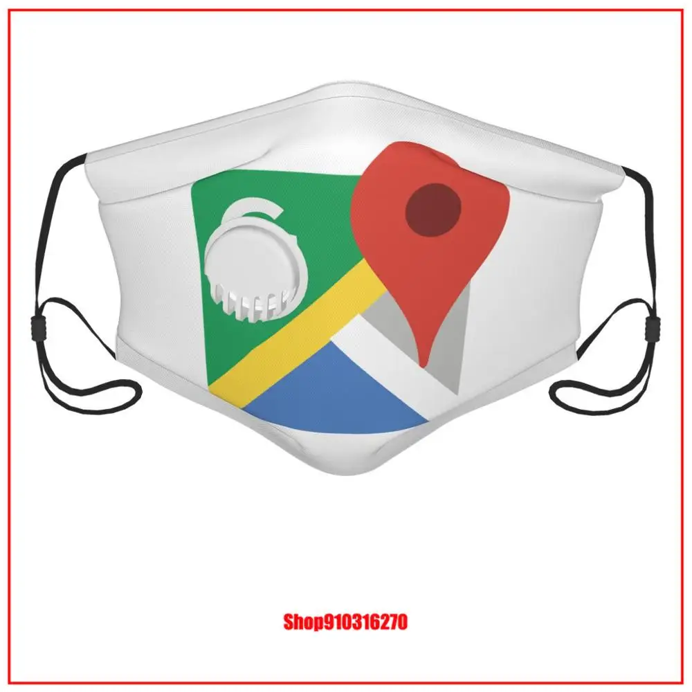 Логотип Google Maps подставка для брюк тканевая маска|Женские маски| |