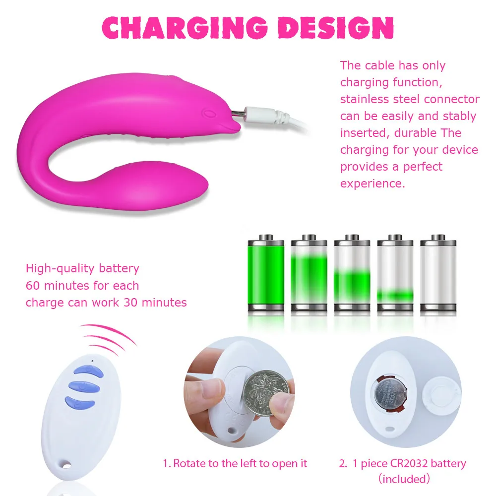 Silicone Dual Vibrating Dildo Panties Magic Wand Clitoral Stimulation Wireless Remote Control G Spot Vibrator Sex Toys for Women (11)