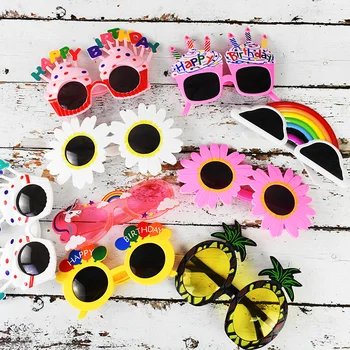

Birthday Party Sunglasses Funny Birthday Glasses Tropical Fancy Dress Favors Fun Summer Party Photo Booth Props Supplies