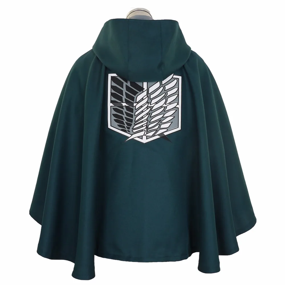 Attack on Titan No Kyojin Survey Corps Cloak Cape Robe Shawl Costume for Cosplay 
