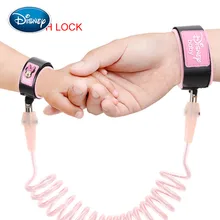 Disney Baby Anti Lost соединитель на запястье малыш красочный с замком Регулируемый соединитель на запястье Тяговый канат браслет ремень для детей