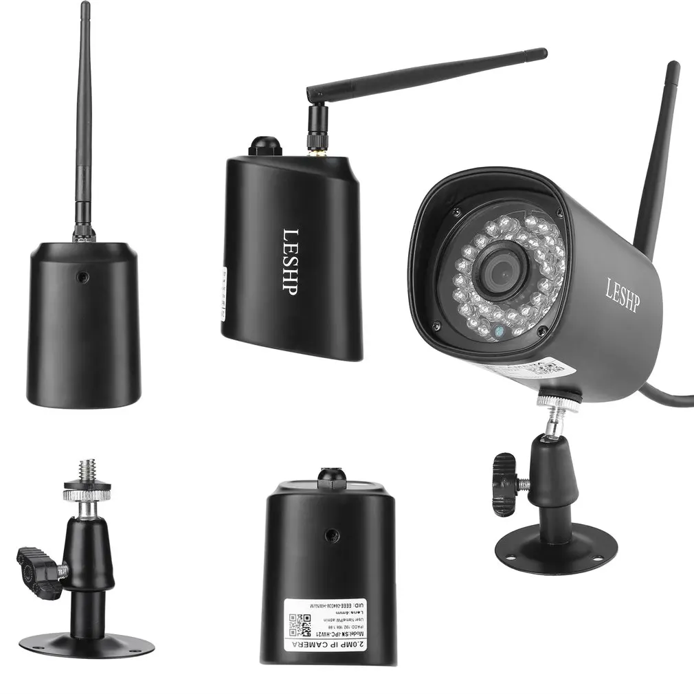 LESHP HW21 1080P 2,0 мегапиксельная прогрессивныйcmos Сенсор 36 шт. ИК светодиодный с WI-FI Цвет CCD IP Камера для домашной безопастности