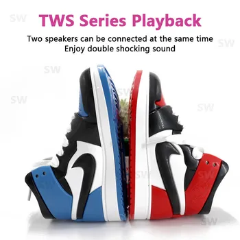 

AJ1 Shoes TWS Bluetooth Speaker MK-301 Portable Wireless Column Subwoofer Music Center Sound FM AUX USB for Computer Connection