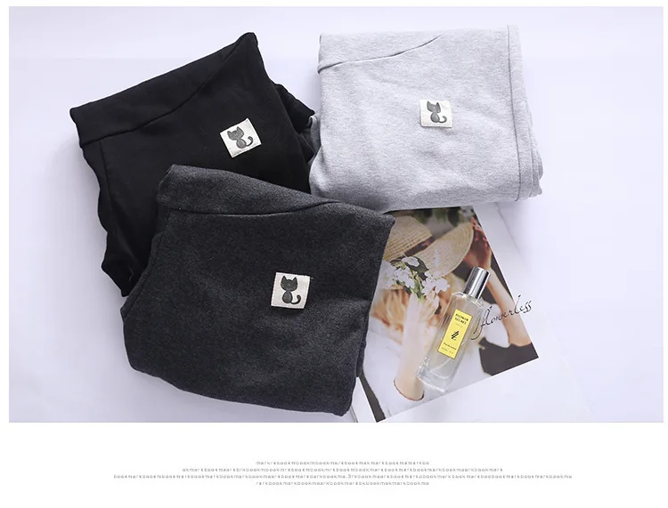 Large Size Maternity Dress Leggings Kitten Pregnant Women Spring and Autumn Clothes Small Feet Pants Pregnant Women Trousers