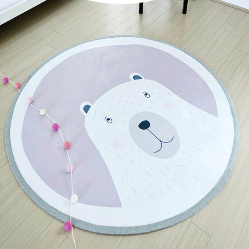 Koodykids, 100 см, скандинавские детские коврики для игр, ковер с кроликом и медведем для детской комнаты, коврики для игр, детские коврики для игр, декор детской комнаты
