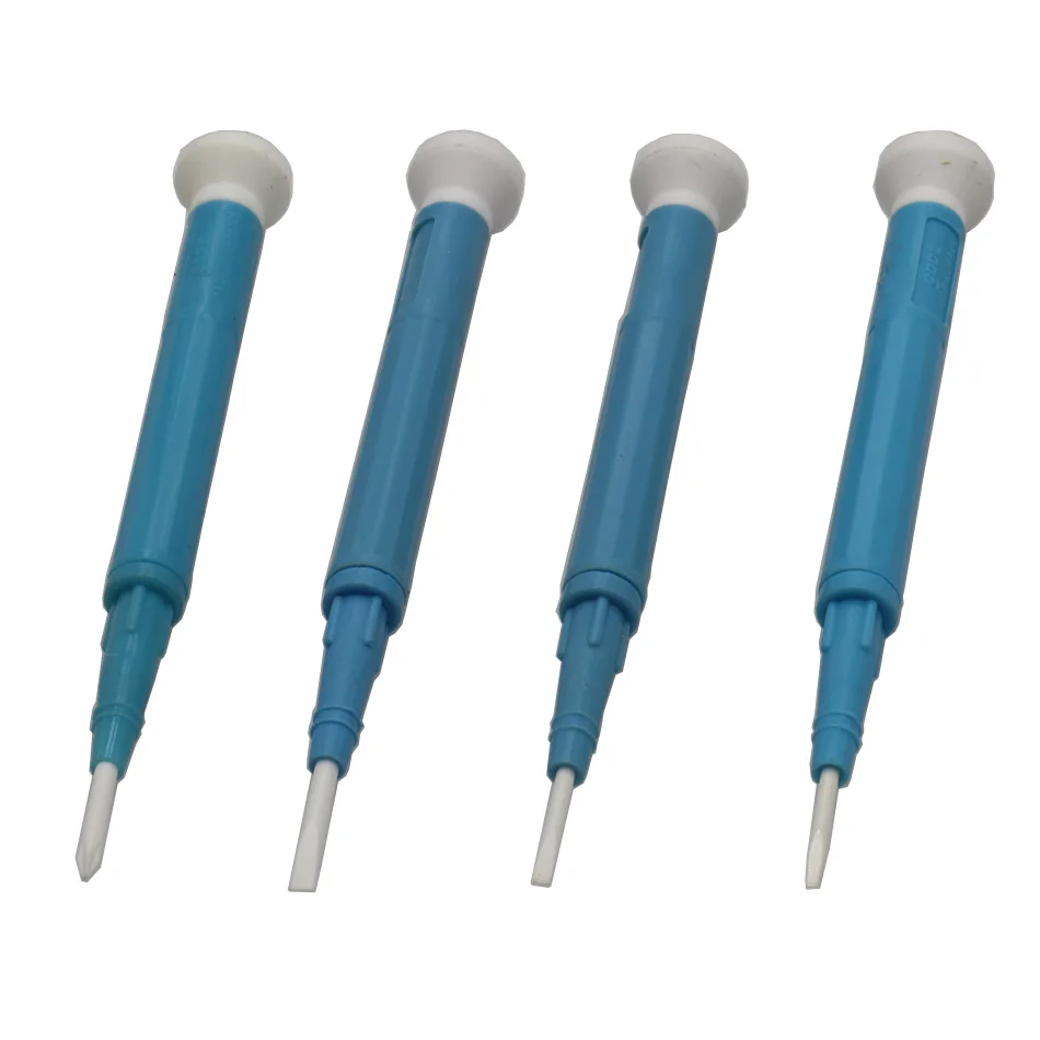 Ceramic Screwdriver Anti-Static Ceramic Screwdriver Non-Conductive No-Magnetic Soldering Station Calibration Without Induction Adjust Frequency