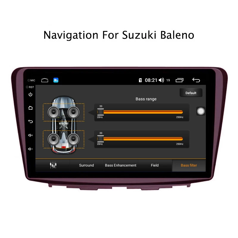 Perfect Ectwodvd 9inch Andriod 8.1 Car DVD GPS For Suzuki Baleno 2015-2018 4G RAM 64G ROM CarPlay DSP 4G LTE with WIFI 6