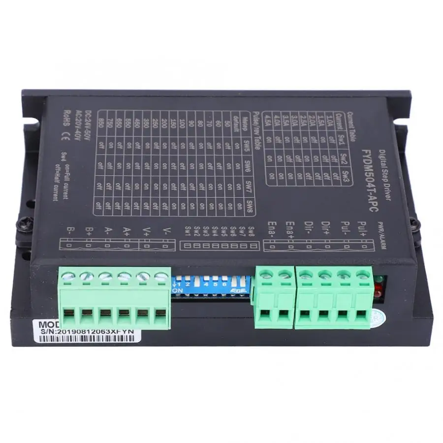 Драйвер шагового двигателя Nema 17 23 34 2 фазы DC 24-50V AC 20-40V 1-4.5A