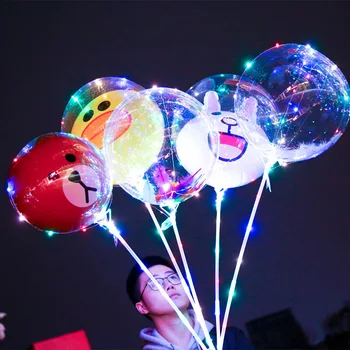 

100set New LED Bobo Balloon 18inch Ball in the Ball for Christmas Decoration Party Wedding gift