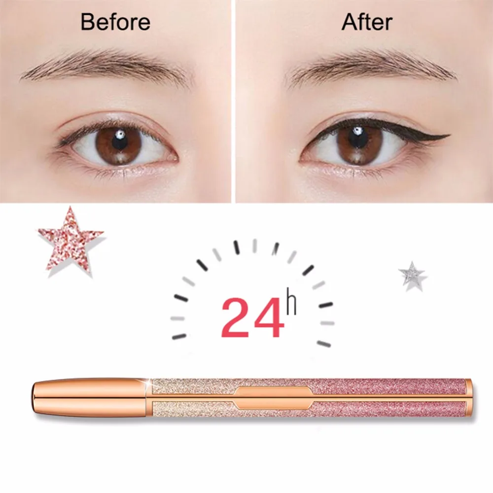 Shine Star Eyeliner Waterproof Smudge-Proof Quick Drying Easy To Wear Long Lasting Colorfast Liquid Eyeliner MKXJ