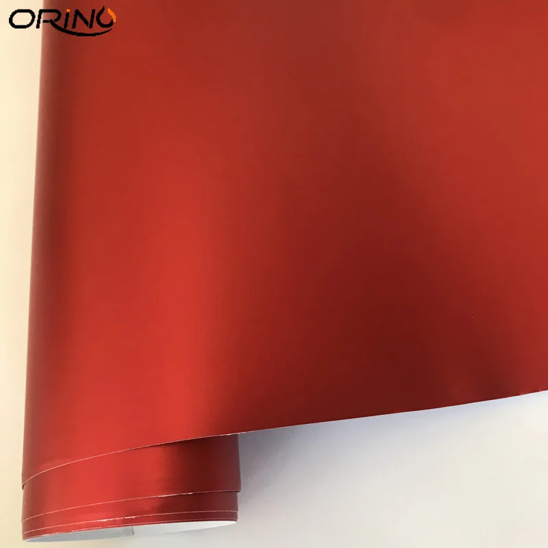 Red Matt Metalic Vinyl Wrap Sticker-1