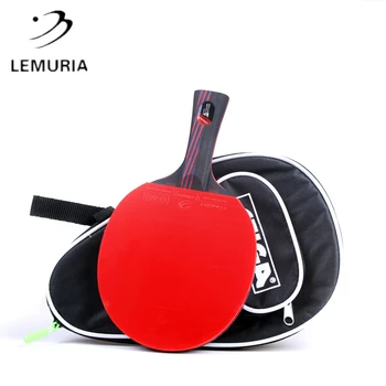 

Lemuria Hybrid Wood Carbon Table Tennis Racket Wiht Double Side Unsticky Pimples In Rubber 2.15MM Thickness High-elastic Sponge