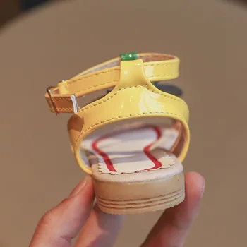 

2019 Summer Kid's Shoes Girl's Shoes Sandals Hook & Loop Appliques Round Toe Casual Sweet Flat Heels Non-slip 2017F-83