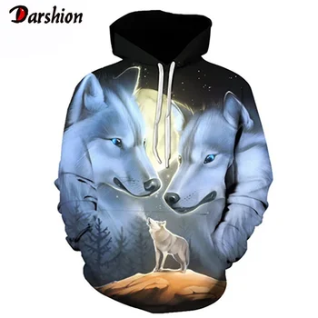 

2020 Wolf 3D printed Men Hoodies Men's Hoodies Sweatshirt Fashion Brand Plus Size XXS-4XL Hoodie Men Hoodies Sweatshirt Tops