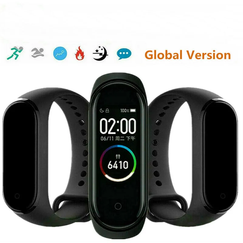 

Mi Band 4 Global Version Smart Bracelet Heart Rate Health Waterproof Smart Watch Bluetooth Watch Wristband Fitness Tracker