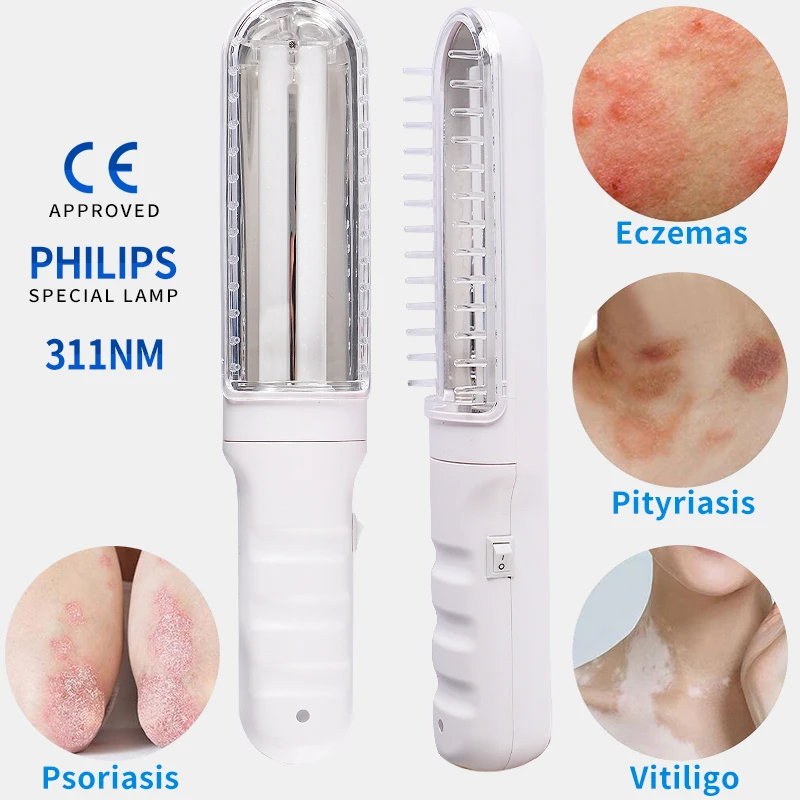 Домашний инструмент для ультрафиолетовой фототерапии с лампой Philips Vitiligo 311nm Eczema