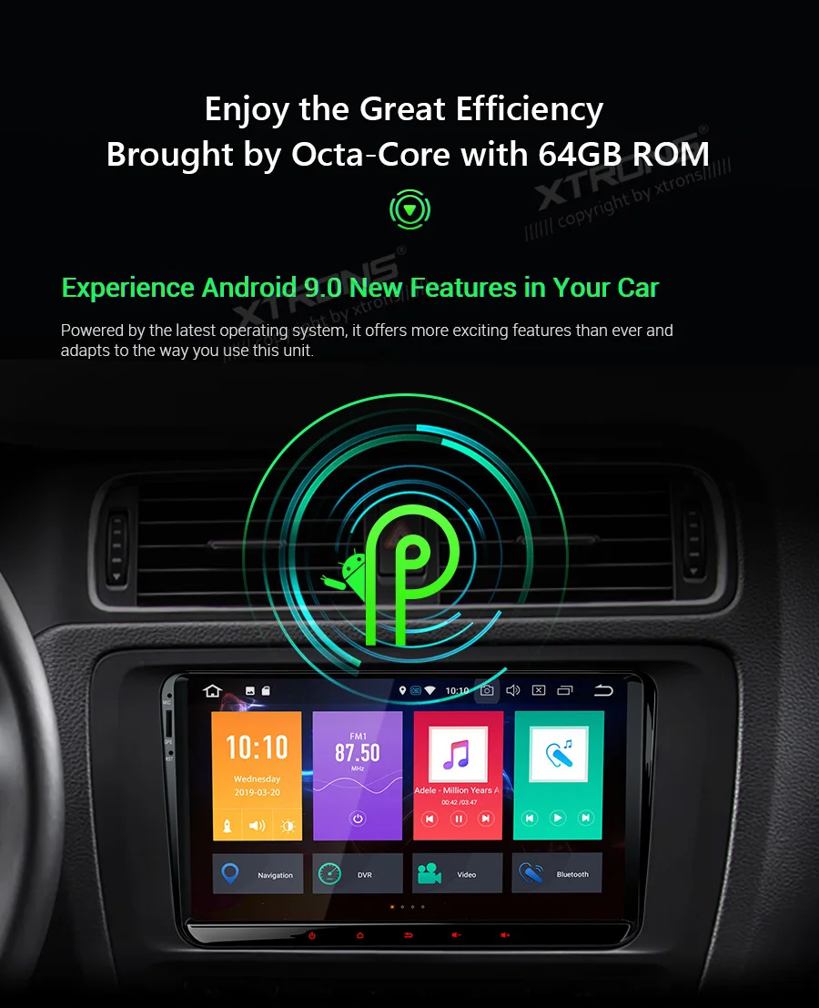 Clearance 9" Android 9.0 Pie OS Car Multimedia GPS Radio for Seat Altea 2004-2015 & Seat Altea XL 2007-2015 & Seat Alhambra 2010-2016 6