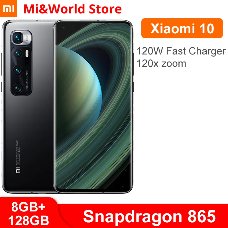 Новейший Смартфон Xiaomi Mi 10 Ultra 8 ГБ ОЗУ 128 Гб ПЗУ Восьмиядерный процессор Snapdragon 865 48