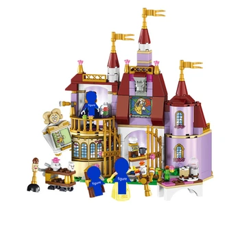 

37001 Girl Friends Beauty and The Beast Princess Belle's Enchanted Castle Model Building Blocks Educational Toys for Children