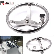 Морской класс 316 нержавеющая сталь Лодка рулевое колесо 3 спица 13-1/" с 5/8"-18 гайка для лодок аксессуары морской