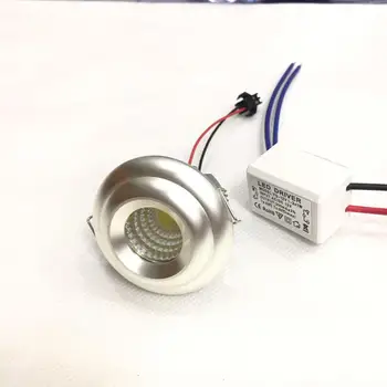

10 Stück 3 W LED Mini Einbauleuchte Rund verstellbarer balck Spot Deckenlampe 220 V LED-Schrankleuchte