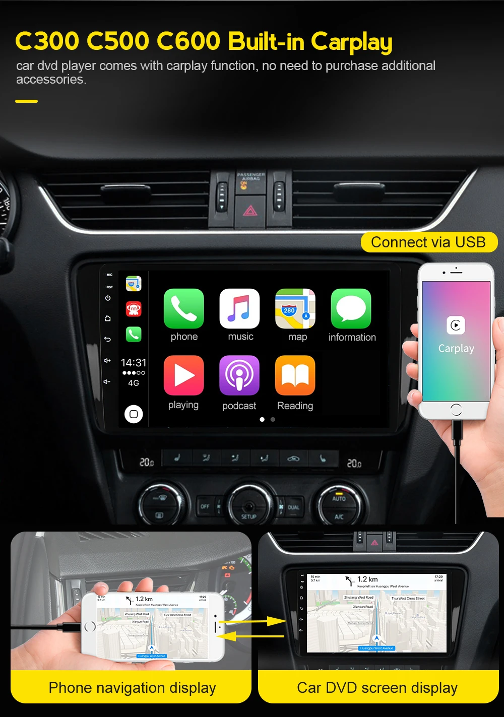 NaviFly Android10 для Hyundai Verna 2017 2018 8Core 4G Оперативная память 128G Встроенная проигрыватель