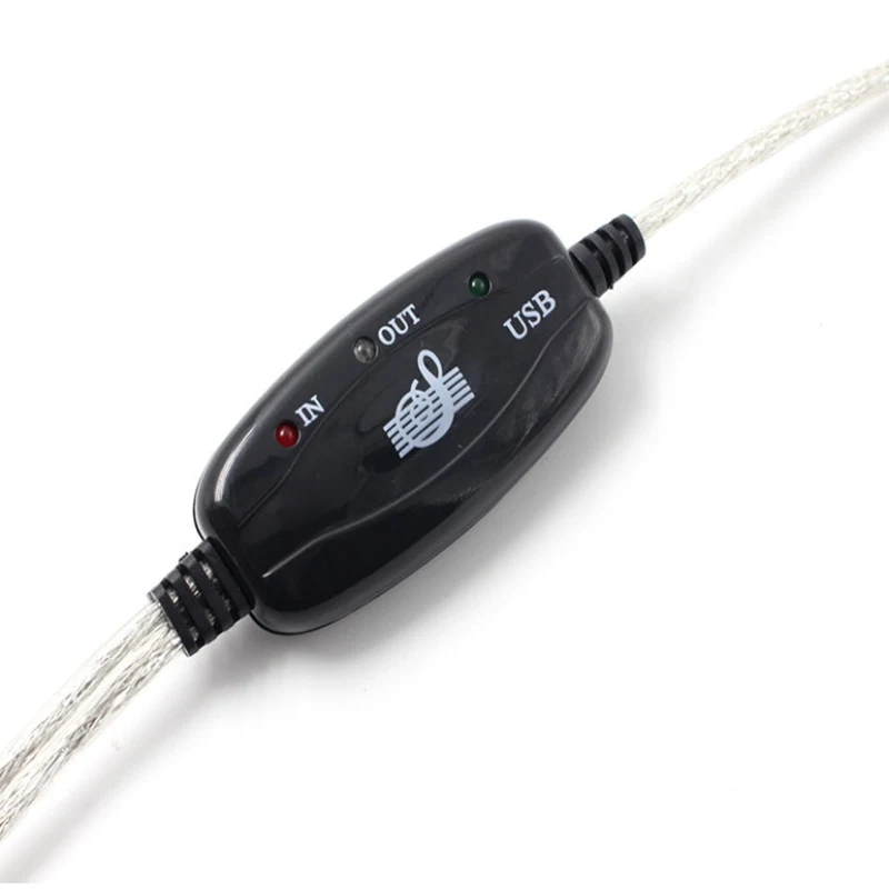 MIDI интерфейс к USB кабель конвертер разъем ПК к синтезатору музыкальная клавиатура инструмент кабель адаптер для домашней музыкальной студии