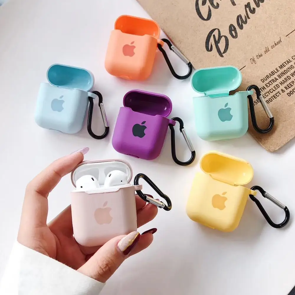 Чехол AirPods для 1 2 защитный чехол и брелок зарядки 2| |